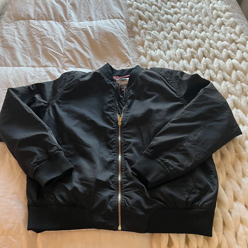 Old Navy Black Bomber Jacket- Size L